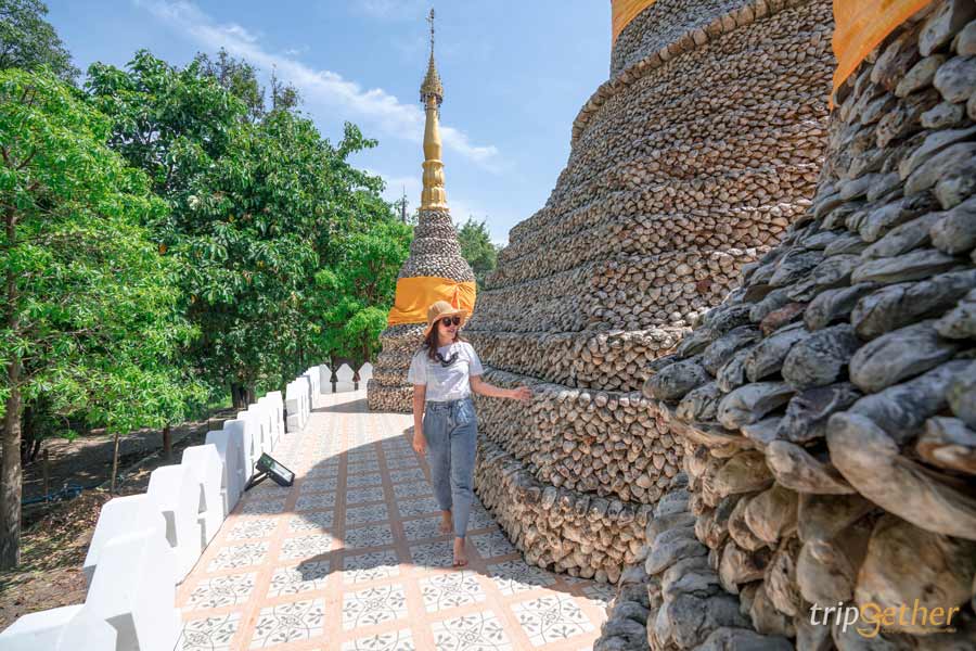 วัดเจดีย์หอย ปทุมธานี