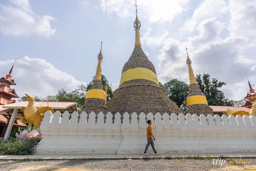 วัดเจดีย์หอย ปทุมธานี 